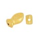 Enameled Zamak Bead Fish with Evil Eye 13x7mm Ø1.6mm