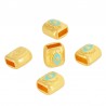 24K Gold Plated/ 0.12µm/ Turquoise