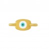 Plaqué or 24 carats / 0,12 µm / Blanc / Turquoise howlite / Noir