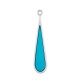 Pendentif en Zamak Émaillé en Forme de Goutte 11 x 50 mm