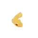 Perla in Zama Smaltata a Forma di Delfino 9X16 mm Ø1.5 mm