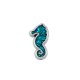 Enameled Zamak Bead Seahorse 8x15mm Ø1.5mm