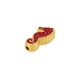 Enameled Zamak Bead Seahorse 8x15mm Ø1.5mm