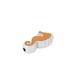 Enameled Zamak Bead Seahorse 8x15mm Ø1.5mm