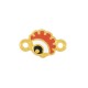 Conector de Metal Zamak Concha con Ojo y Esmalte 8mm