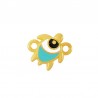 24K Gold Plated/ 0.12µm/ Howlite Turquoise/ White/ Black