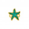 24K Gold Plated/ 0.12µm/ Glitter Turquoise