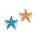 Enameled Zamak Connector Starfish 13mm