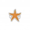 999° Silver Antique Plated/ 5µm/ Pearl Orange
