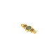 Enameled Zamak Connector Oval with Evil Eye 12x7mm