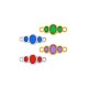 Enameled Zamak Connector Oval 12x7mm