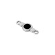 Enameled Zamak Connector Round 13x7mm