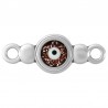 999° Silver Antique Plated/ 5µm/ Glitter Red/ White/ Black