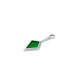 Enameled Zamak Pendant Rhombus 9x21mm