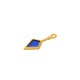 Enameled Zamak Pendant Rhombus 9x21mm