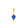 Placcato in oro 24K / 0,12 µm / Blu trasparente