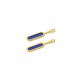 Enameled Zamak Pendant 6x25mm