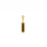 Placcato in oro 24K / 0,12 µm / Glitter topazio marrone