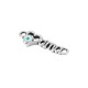 Connecteur en Zamak Émaillé « Mama » avec cœur œil Maléfique 16 x 7 mm