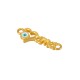 Connettore in Zama Smaltata Mama con Cuore e Occhio Malvagio 16X7 mm