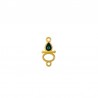 24K Gold Plated/ 0.12µm/ Black/ Jade