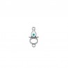999° Silver Antique Plated/ 5µm/ White/ Howlite/ Black