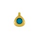 Enameled Zamak Charm Teardrop 11mm