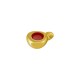 Enameled Zamak Charm Teardrop 11mm