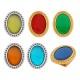 Enameled Zamak Slider Oval 18x15mm Ø10.2x2.2mm