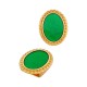 Enameled Zamak Slider Oval 18x15mm Ø10.2x2.2mm