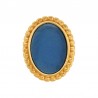 Plaqué or 24 carats / 0,12 µm / Bleu transparent