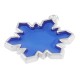 Ciondolo Portafortuna in Zama a Forma di Fiocco di Neve con Smalto 25X27 mm