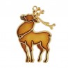 24K Gold Plated/ 0.12µm/ Transparent Topaz