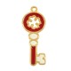Pendentif clé en Zamak Émaillé 17 x 39 mm