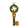 Laiton antique/ Vert/ Ocre