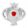 999° Silver Antique Plated/ 5µm/ Red