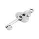 Enameled Zamak Charm Key 12x25mm