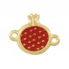 Placcato in oro 24K / 0,12 µm / Rosso trasparente