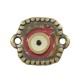 Connecteur Carré en Zamak Émaillé avec œil Maléfique 14 mm