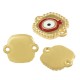 Conector de Metal Zamak Cuadrado con Ojo y Esmalte 14mm