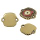 Conector de Metal Zamak Cuadrado con Ojo y Esmalte 14mm