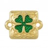 Placcato oro 24K/ 0,12 µm/ Verde trasparente