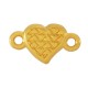 Conector de Metal Zamak Corazón con Ojo y Esmalte 8mm
