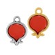 Breloque en Zamak Émaillé « Grenade » 10 mm