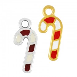 Charm en Zamak Émaillé Bonbon 7 x 13 mm
