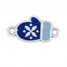 Placcato argento antico 999° / 5µm / Grigio chiaro / Cobalto