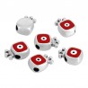 Placcato argento antico 999° / 5 µm / Rosso / Bianco / Nero