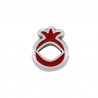 Placcato argento antico 999° / 5µm / Rosso