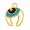 Placcato oro 24K / 0,12 µm / Bianco / Azzurro / Nero