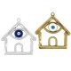 Pendentif Maison en Zamak Émaillé avec œil Maléfique 50 x 48 mm